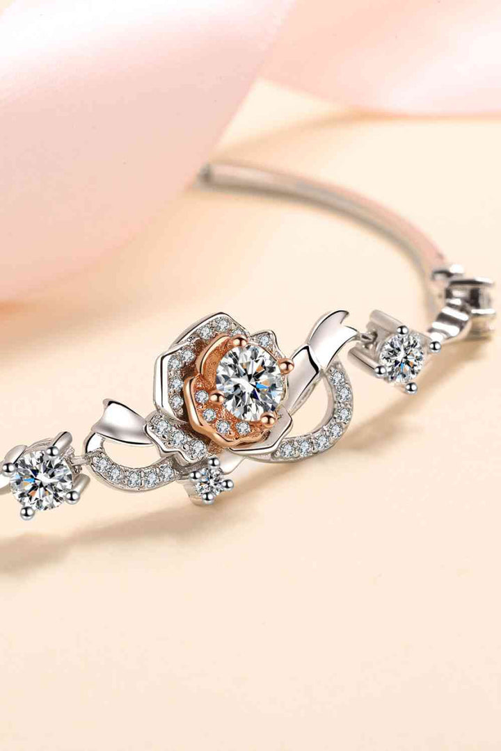 Elegant 925 Sterling Silver Moissanite Bracelet for Women