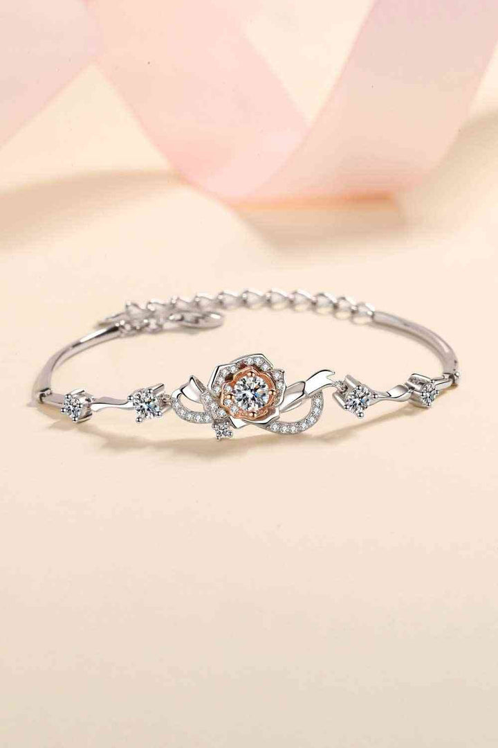 Elegant 925 Sterling Silver Moissanite Bracelet for Women