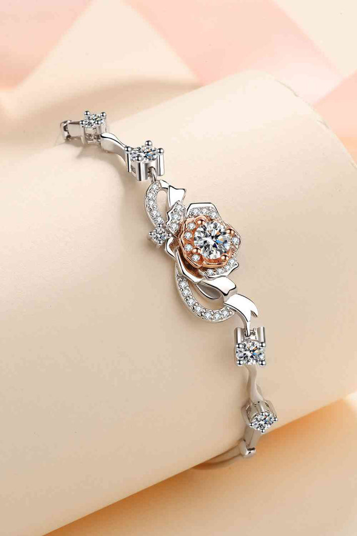 Elegant 925 Sterling Silver Moissanite Bracelet for Women