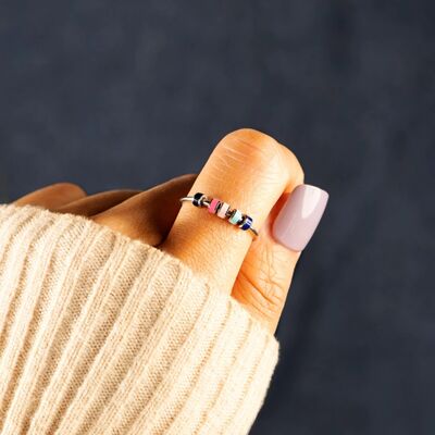 Elegant 925 Sterling Silver Oil Drip Ring for Style
