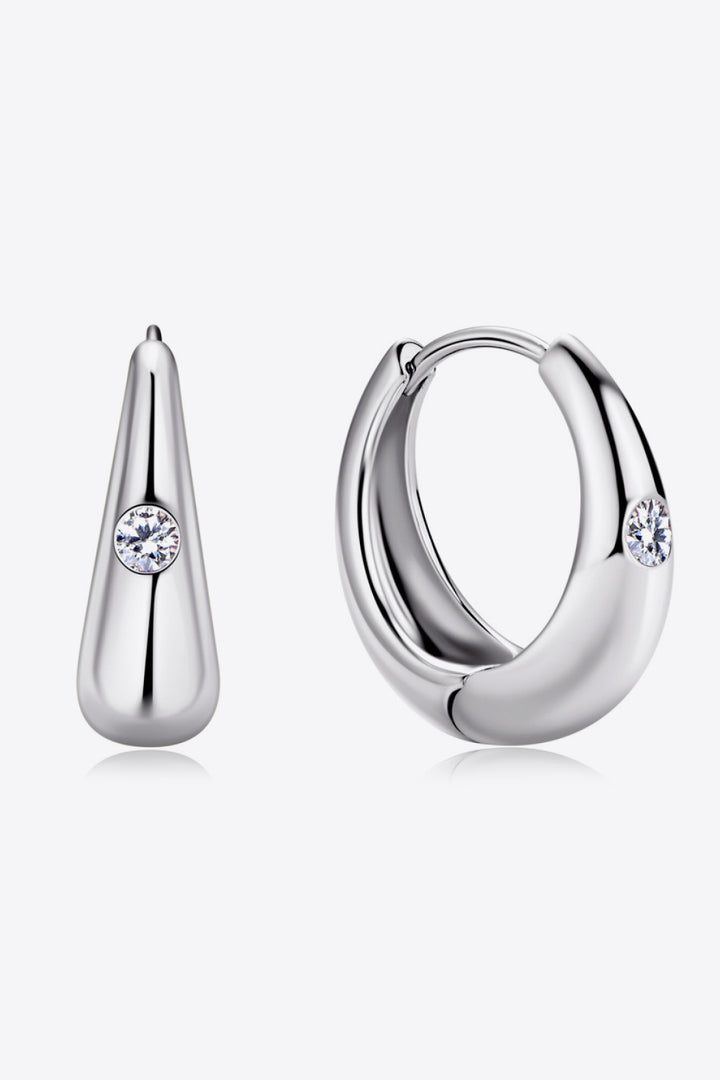 Moissanite 925 Sterling Silver Earrings for Elegant Style