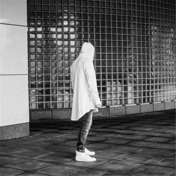 Vintage Loose-Fit Zipper Hoodie for Men Soft Cotton Sweatshirt