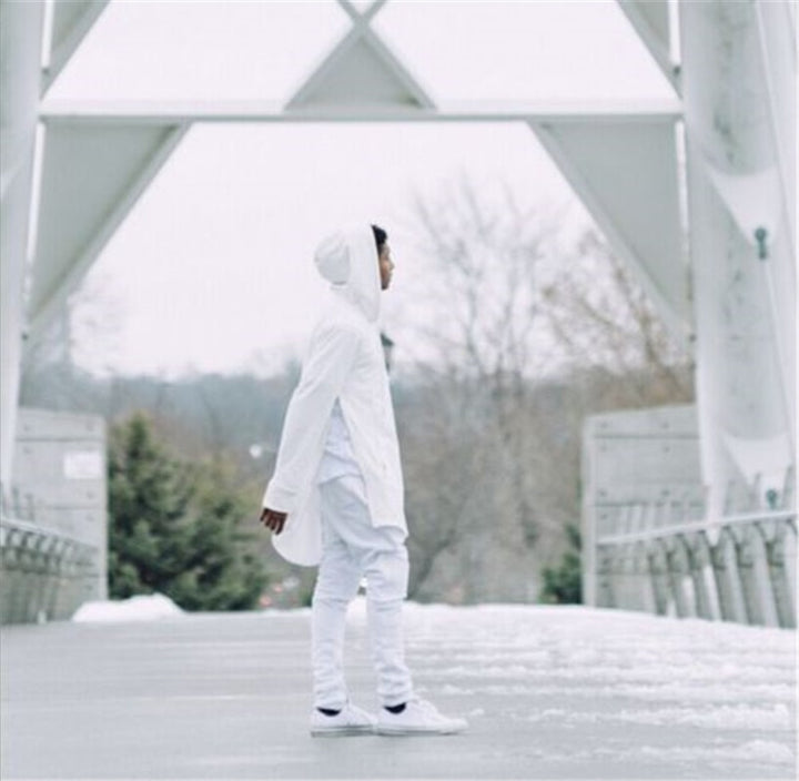 Vintage Loose-Fit Zipper Hoodie for Men Soft Cotton Sweatshirt