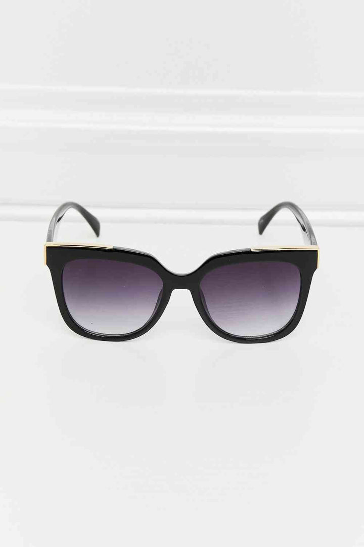 Chic Acetate Full Rim Sunglasses with UV Protection