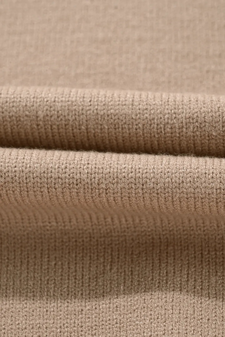 Contrast Round Neck Long Sleeve Sweater for Women Fashion