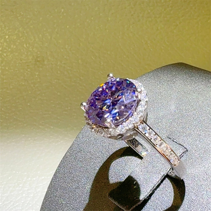 3 Carat Moissanite Zircon 925 Sterling Silver Ring Elegance