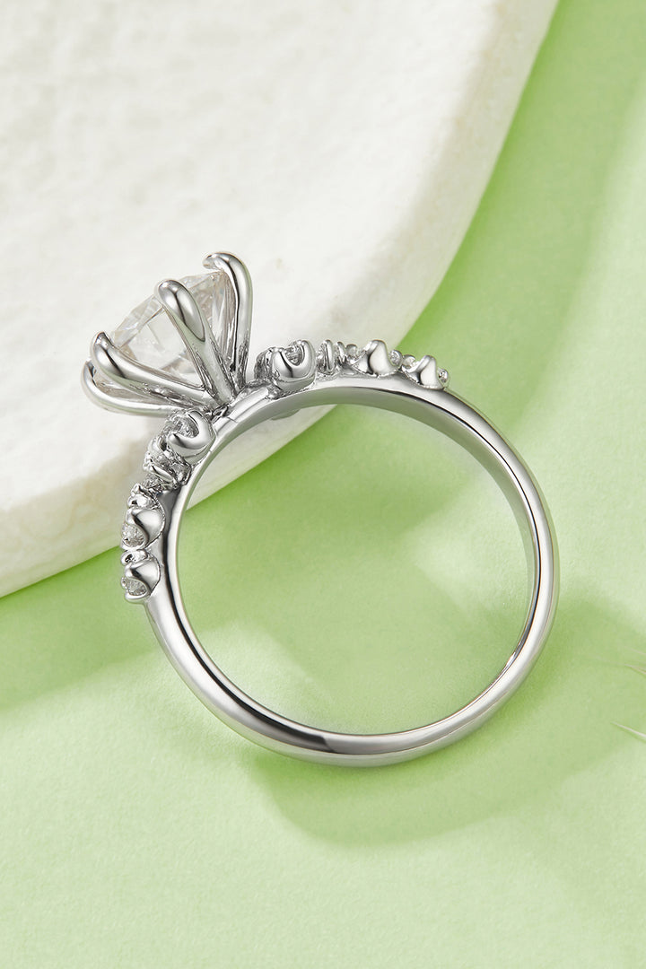 2 Carat Moissanite 925 Sterling Silver Ring for Women