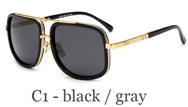 Timeless Retro Oversized Unisex Sunglasses with UV400 Protection
