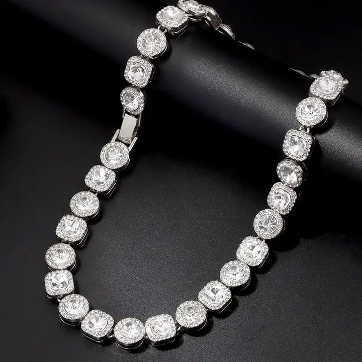 Cluttered Tennis Necklace