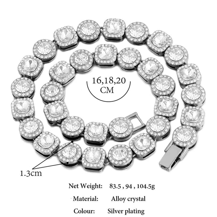 Cluttered Tennis Necklace