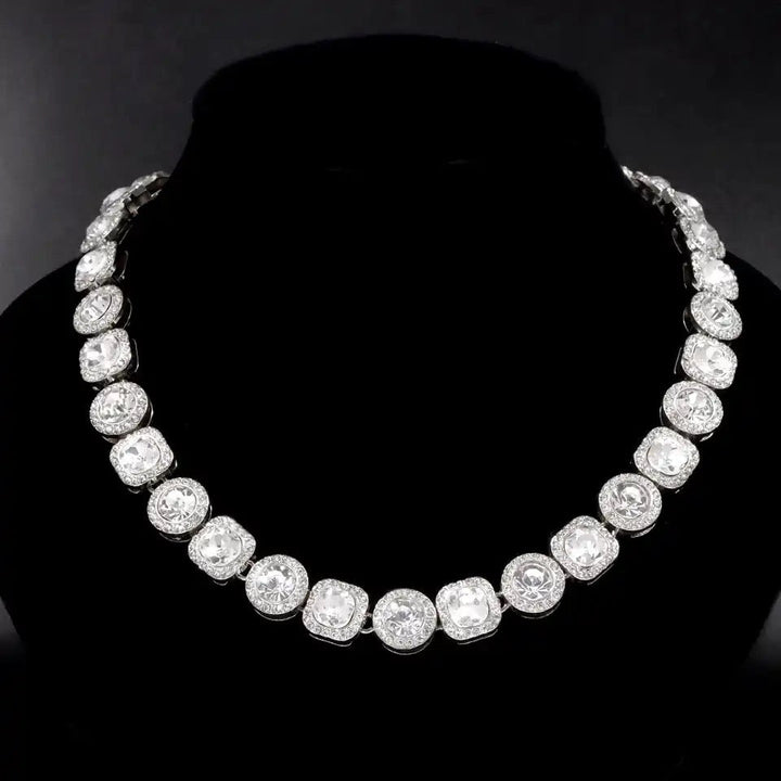 Cluttered Tennis Necklace