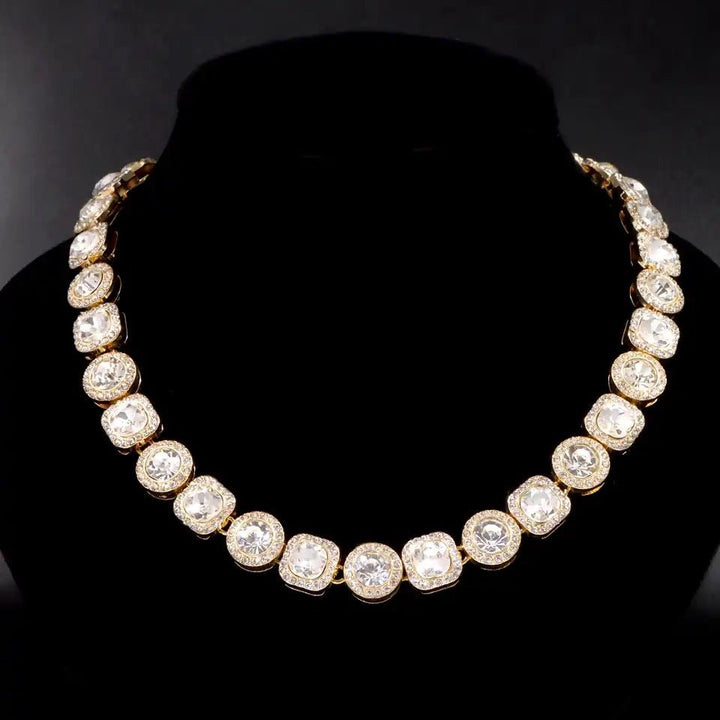 Cluttered Tennis Necklace