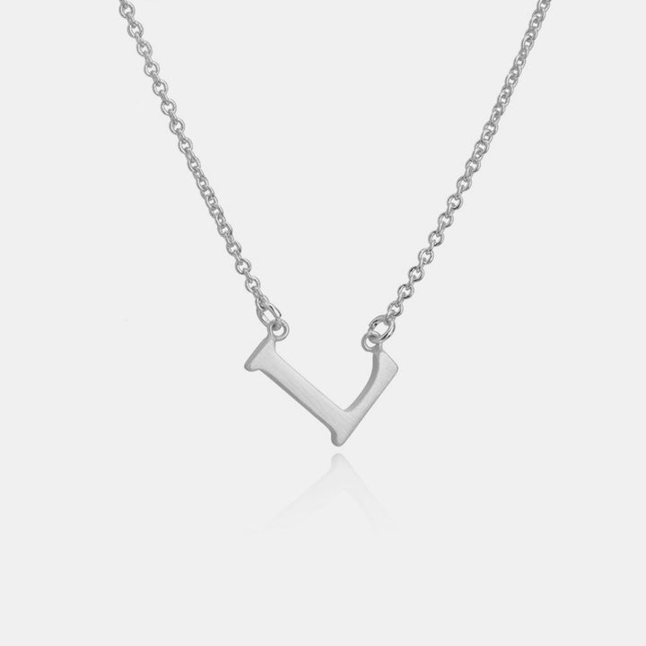 Copper Letter Pendant Necklace