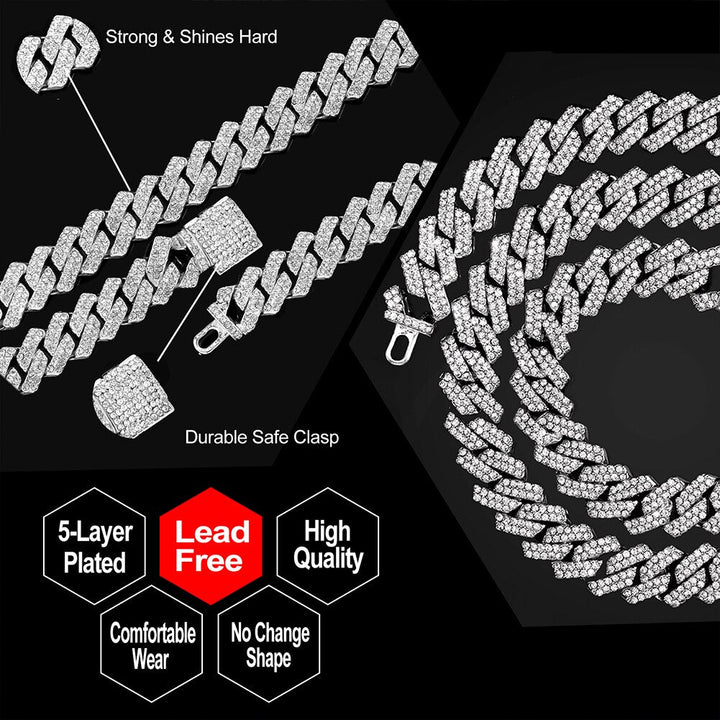 Cursive Letter Cuban Chain