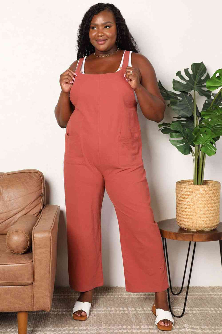 Stylish Utility Wide Leg Overalls with Front Pockets Online