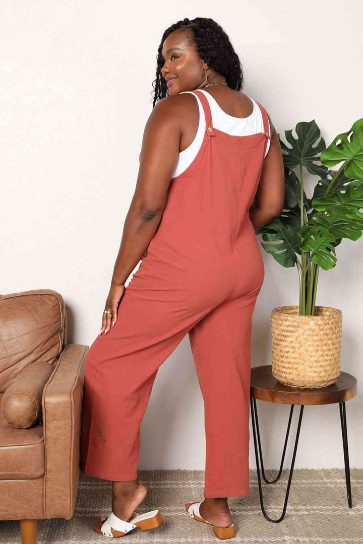 Stylish Utility Wide Leg Overalls with Front Pockets Online