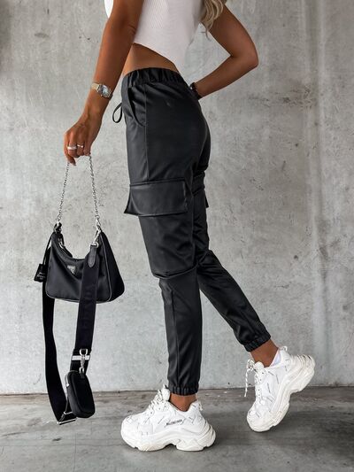 Versatile Drawstring Pants with Convenient Pockets for All