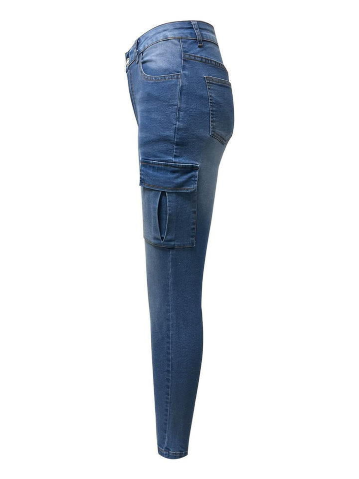 Skinny Jeans with Pockets for Women in Various Sizes