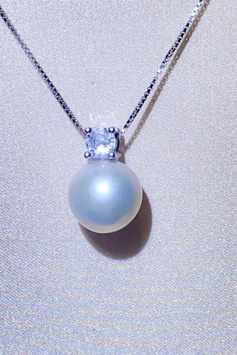 Elegant Freshwater Pearl 925 Sterling Silver Necklace