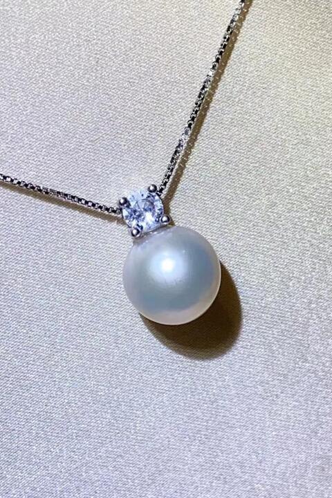Elegant Freshwater Pearl 925 Sterling Silver Necklace