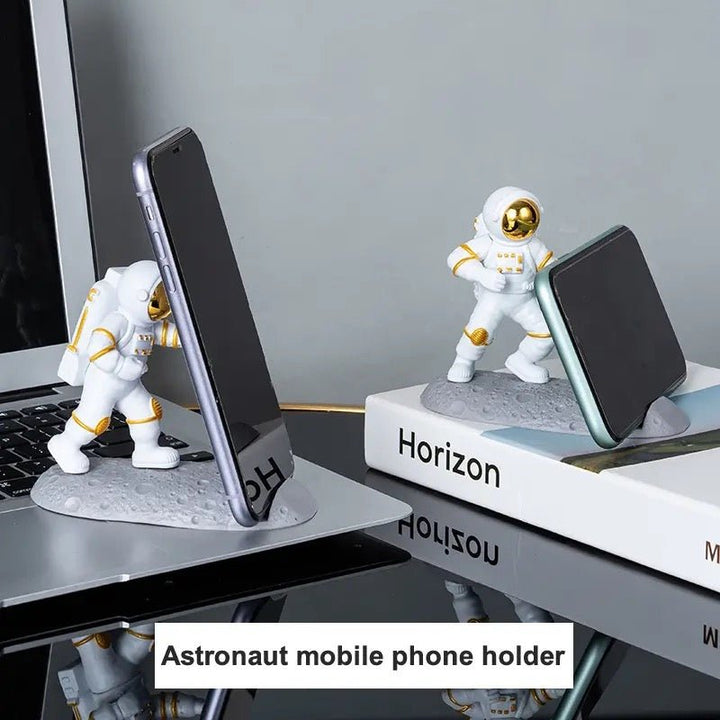 Galactic Explorer Resin Astronaut Trio - Desktop Space Odyssey Figures