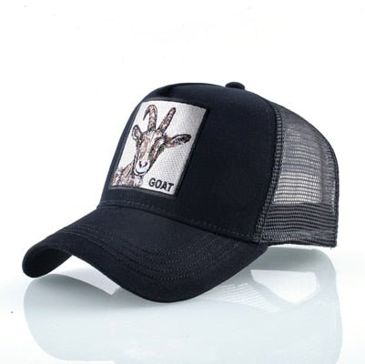 Goat Embroidery Snapback Cap for Urban Style Fashion