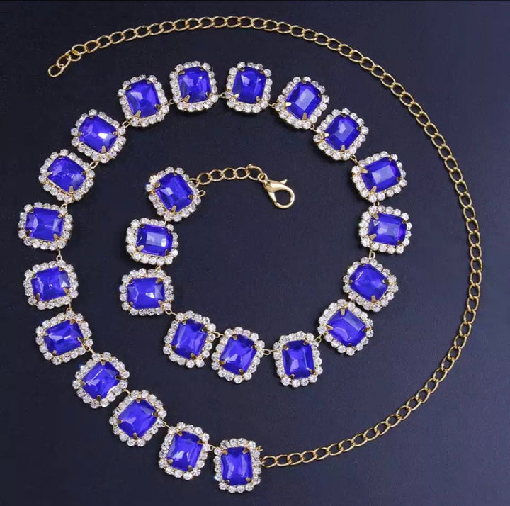 Gold Crystal Rhinestone Choker