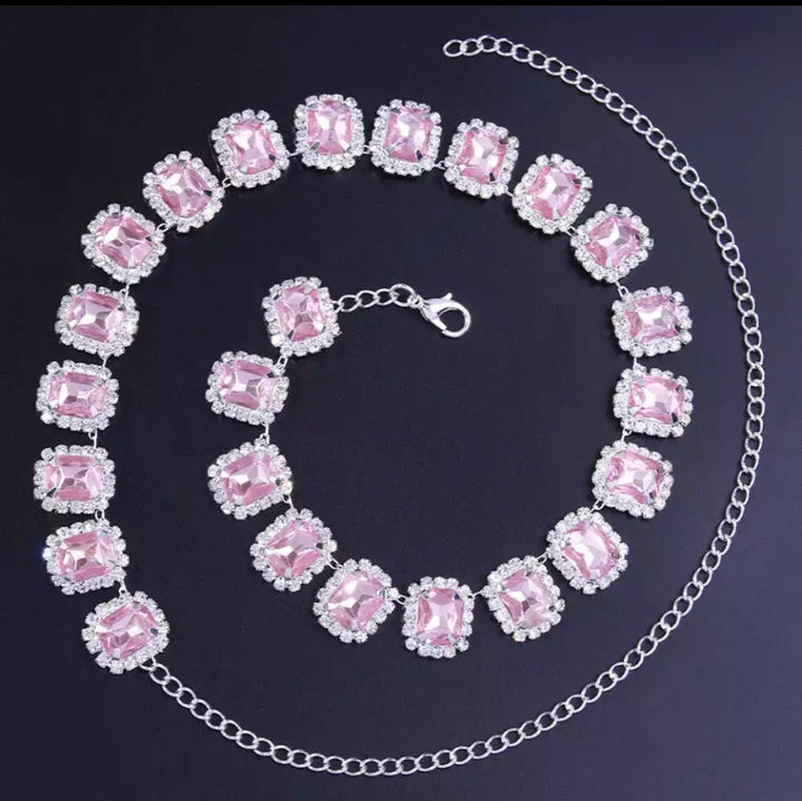 Gold Crystal Rhinestone Choker