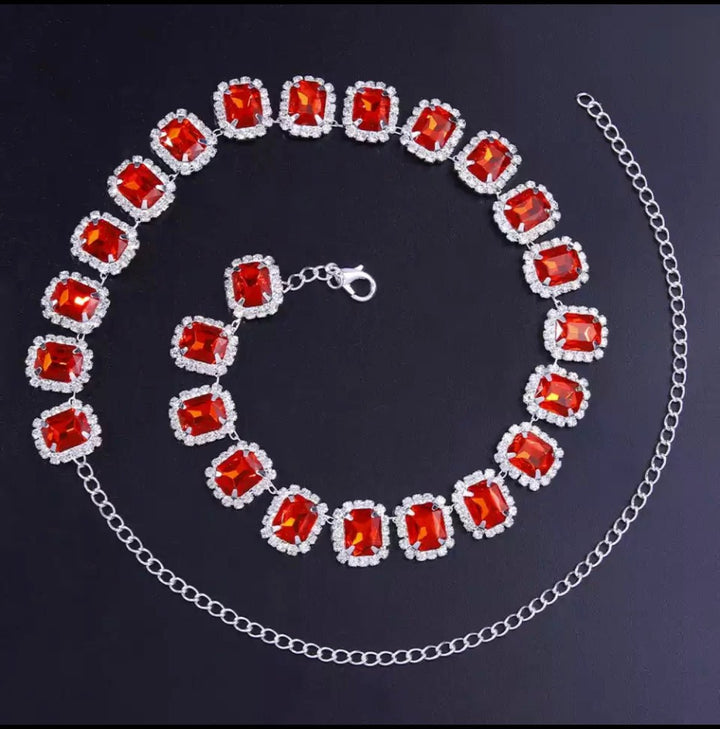 Gold Crystal Rhinestone Choker