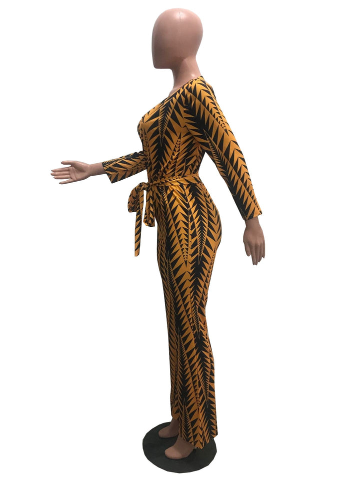 Radiant Golden Chic Jumpsuit for Stylish Elegance
