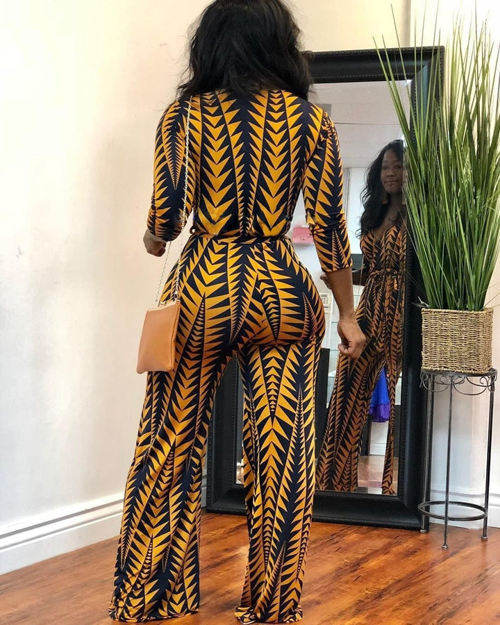 Radiant Golden Chic Jumpsuit for Stylish Elegance