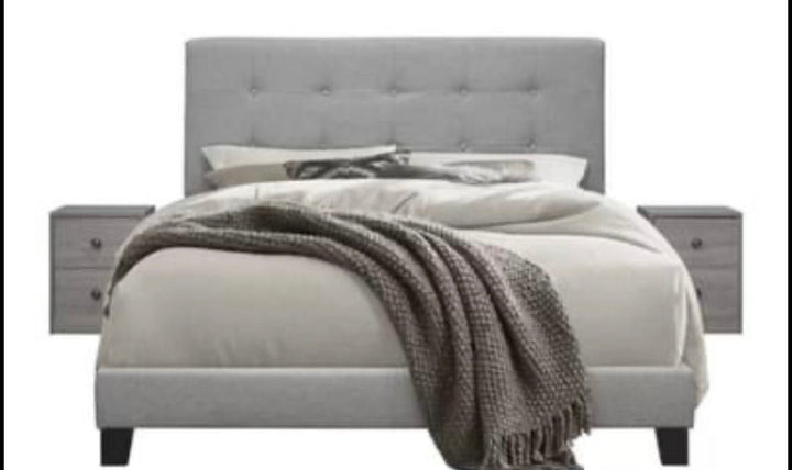 King Size Upholstered 3 Piece Bedroom Set