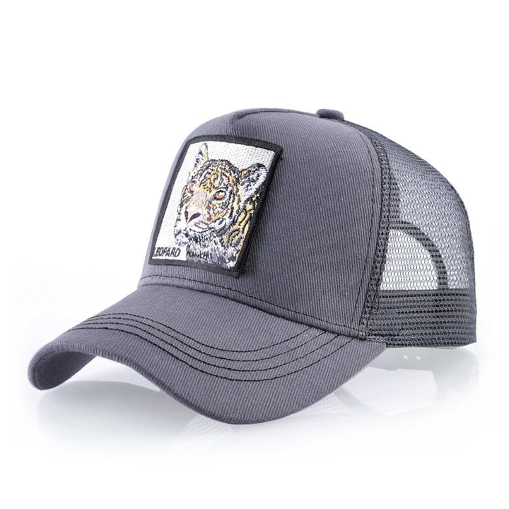 Animal Print Snapback Trucker Hat for All Genders Fashion