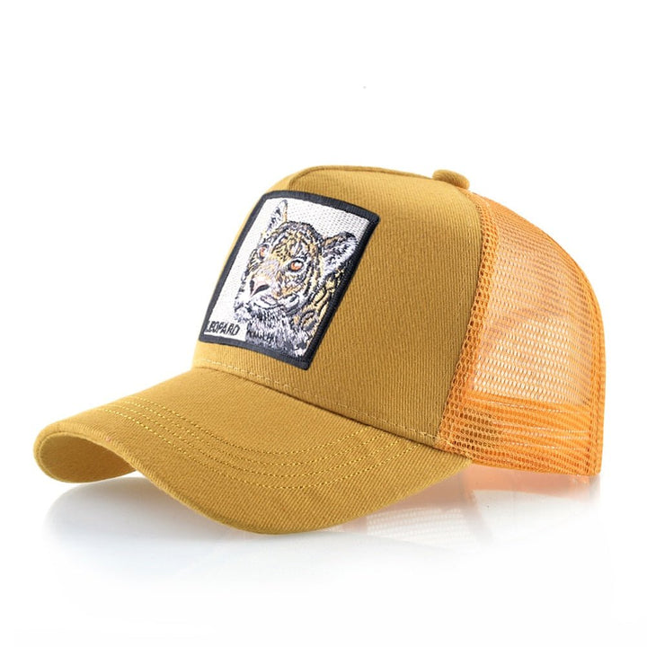 Animal Print Snapback Trucker Hat for All Genders Fashion