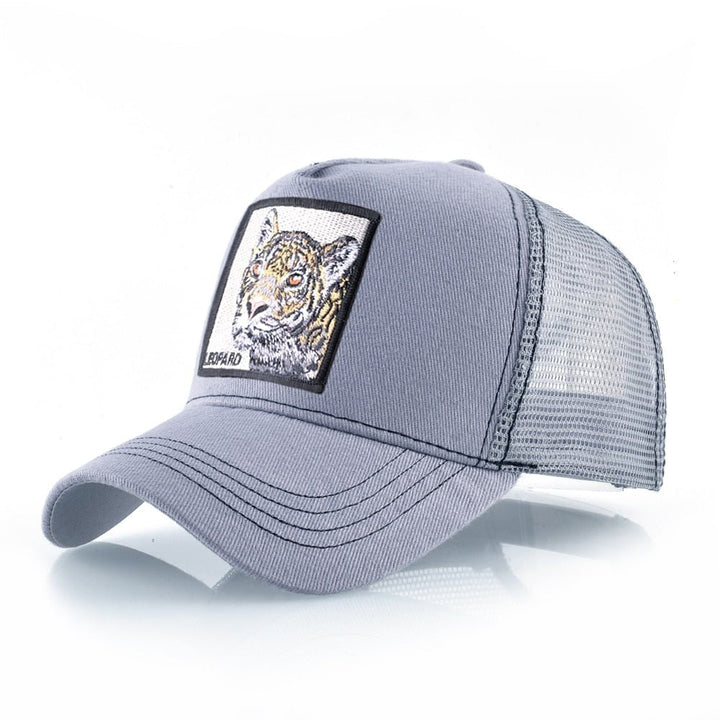 Animal Print Snapback Trucker Hat for All Genders Fashion