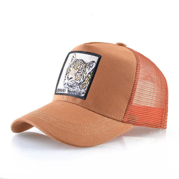 Animal Print Snapback Trucker Hat for All Genders Fashion