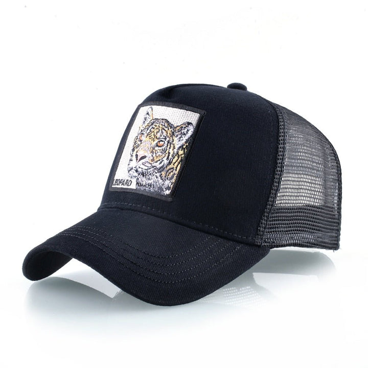 Animal Print Snapback Trucker Hat for All Genders Fashion