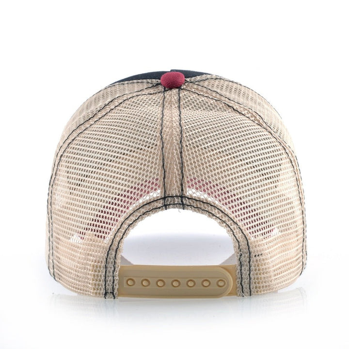 Animal Print Snapback Trucker Hat for All Genders Fashion