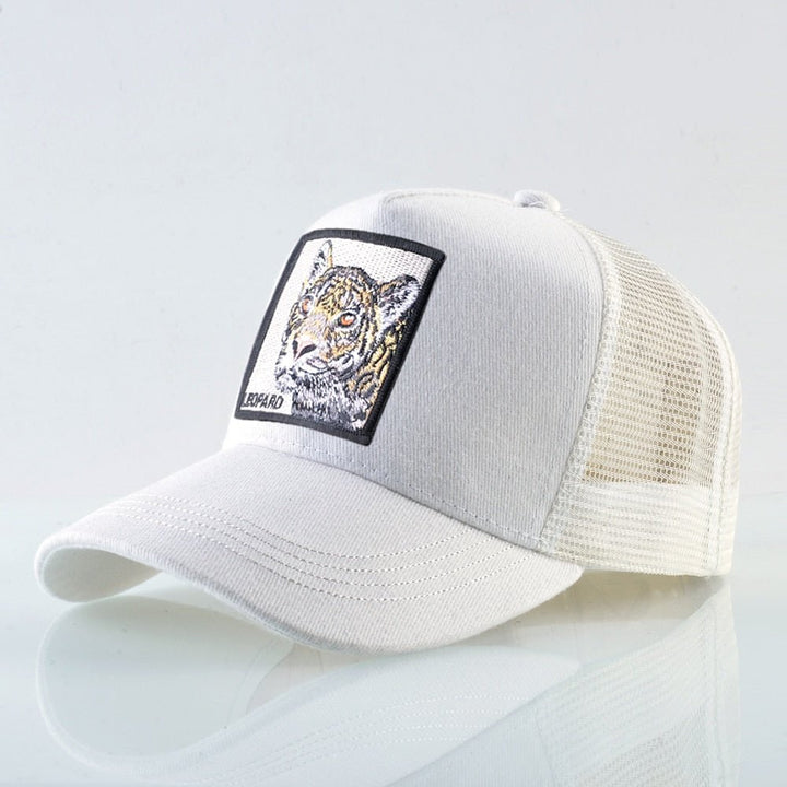 Animal Print Snapback Trucker Hat for All Genders Fashion