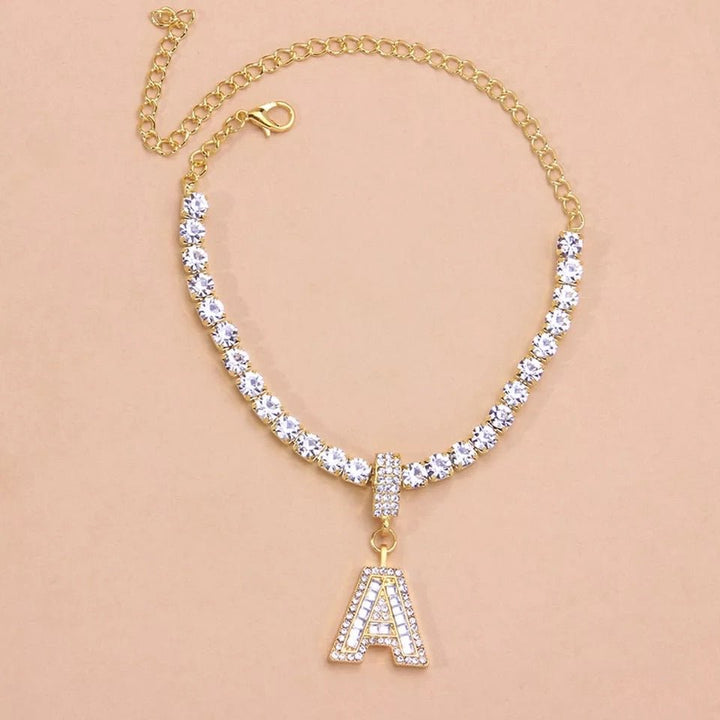 Letter Anklet Stainless Steel for Women