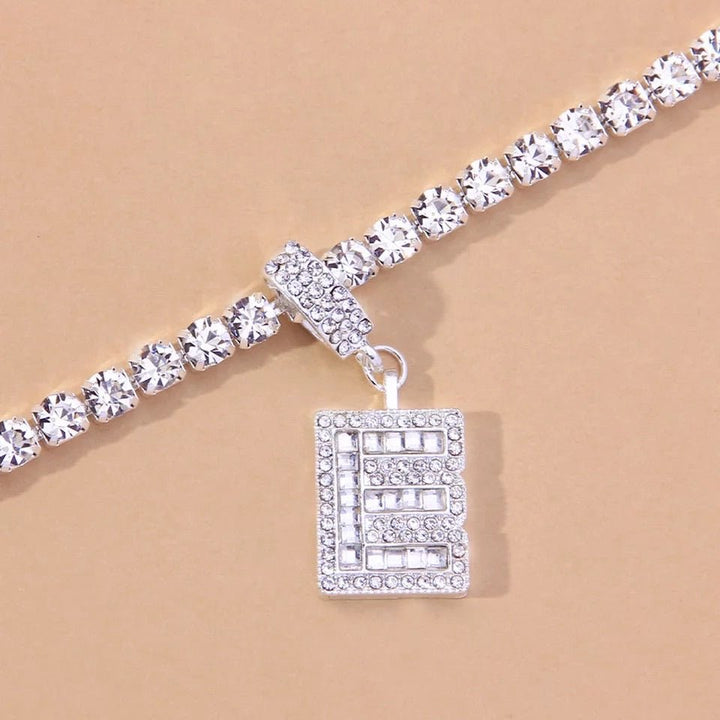 Letter Anklet Stainless Steel for Women