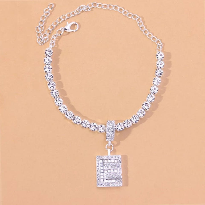 Letter Anklet Stainless Steel for Women