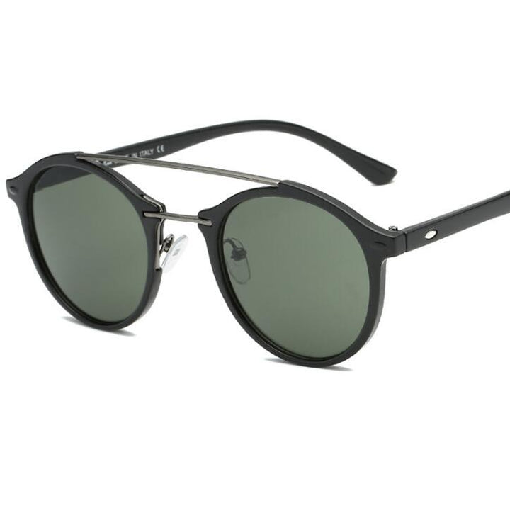 Unisex Retro Double Beams Designer Sunglasses for Men and Women