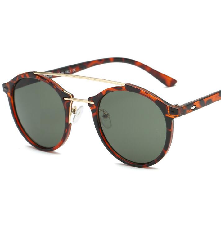 Unisex Retro Double Beams Designer Sunglasses for Men and Women