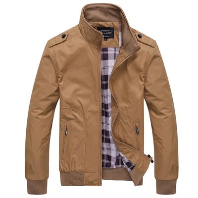 Men's Trendy Slim Fit Bomber Jacket for Transitional Seasons
