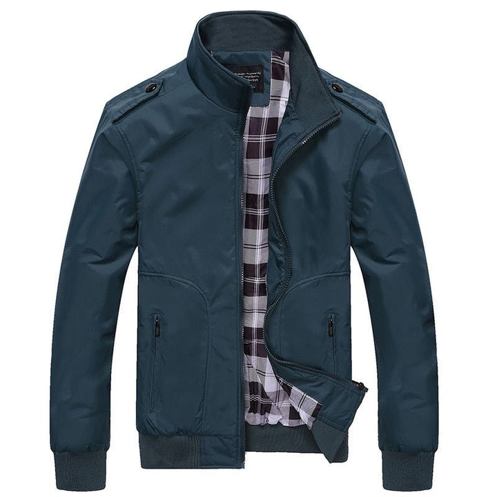 Men's Trendy Slim Fit Bomber Jacket for Transitional Seasons