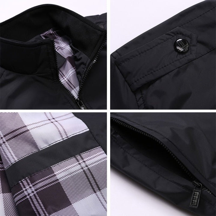 Men's Trendy Slim Fit Bomber Jacket for Transitional Seasons