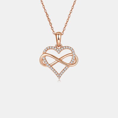Moissanite 925 Sterling Silver Heart Shape Necklace Elegance
