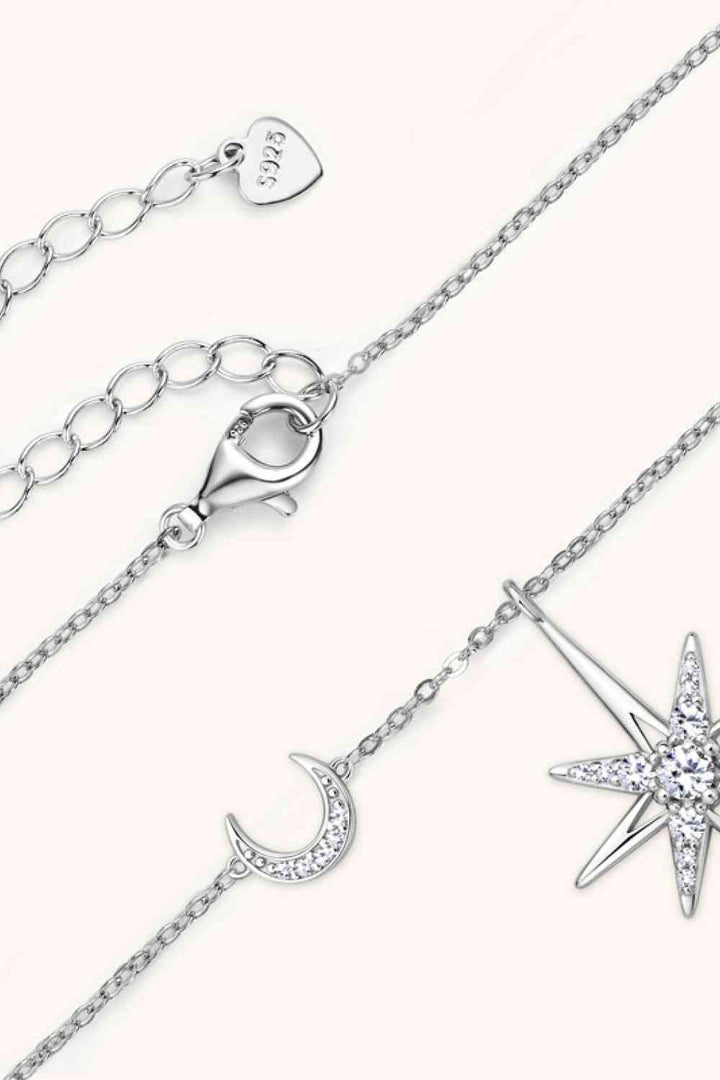Moissanite 925 Sterling Silver Necklace for Elegant Style