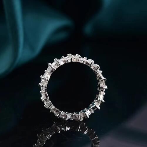 Moissanite 925 Sterling Silver Ring for Elegant Style